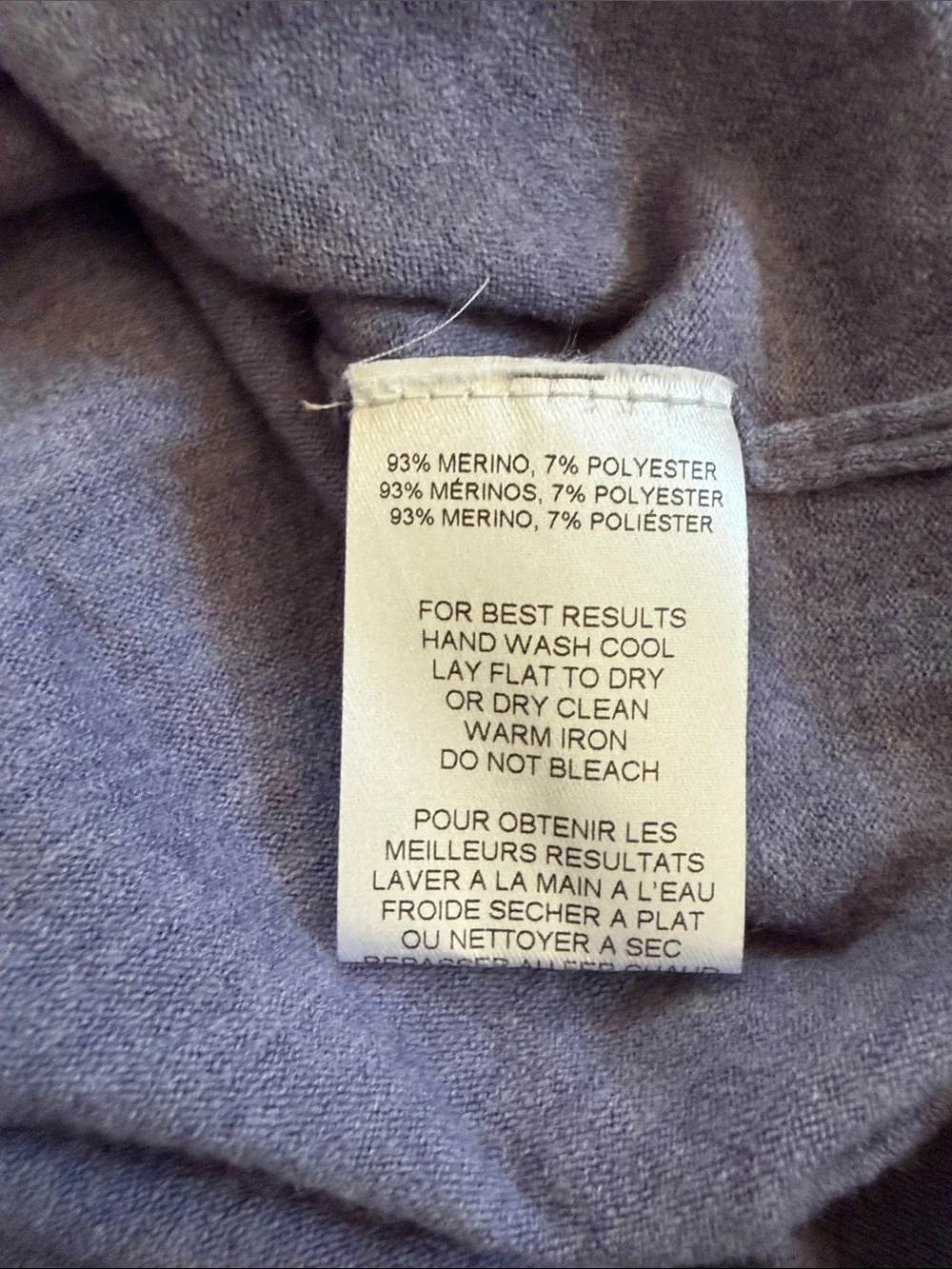 Peter Millar Excursionist Flex 1/4 zip merino wool sweater purple size S/M